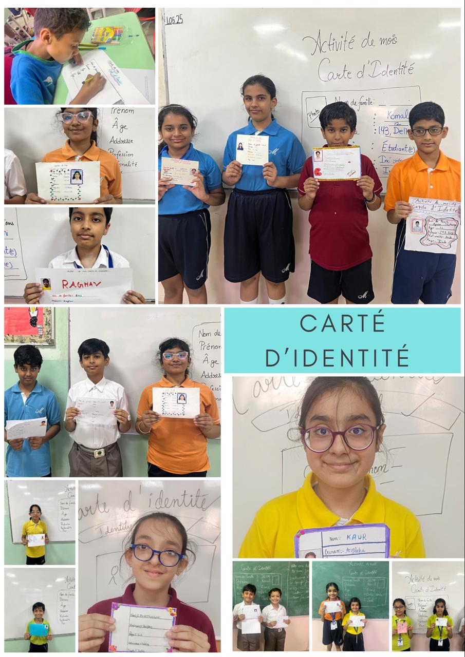 Carte d’Identité Créative: A Vibrant French Voyage in Class VI
